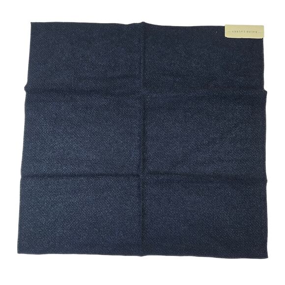 VTG Ralph Lauren Upholstery Fabric Remnant Shetland Weave Indigo 27x27 inch 0806 - Picture 1 of 5